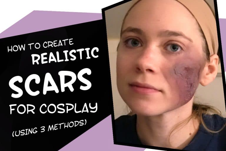 Creating Cosplay Scars with Makeup using 3 Different Methods
