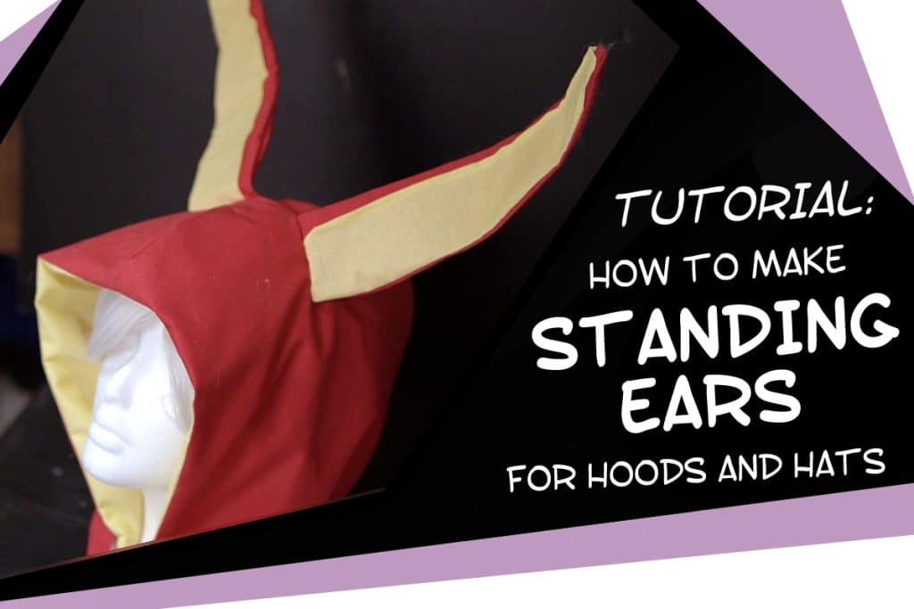 how to make standing ears for hoods and hats