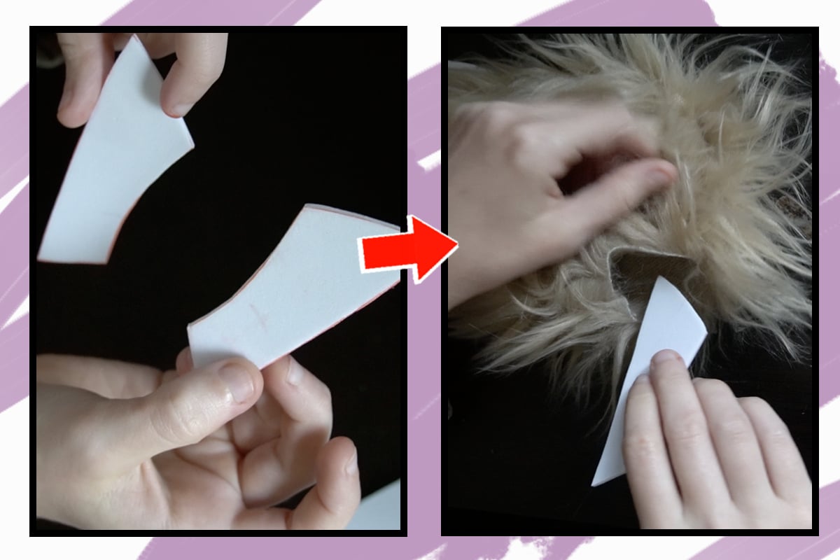 How to Make Floppy Dog Ears with (faux) Fur