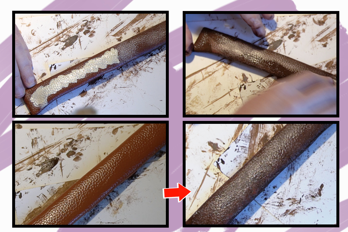 Tutorial How to Paint Faux Leather For Cosplay