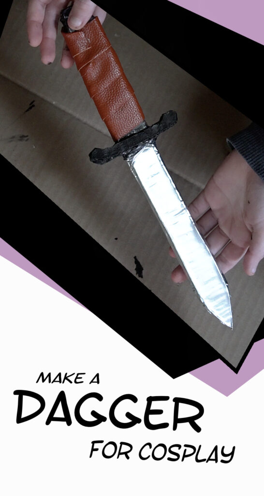 How to Make a Cardboard Dagger or Knife for Your Cosplay (the easy way)