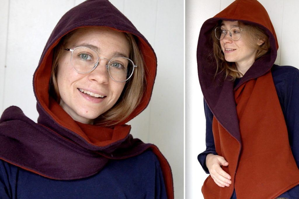 hooded scarf
