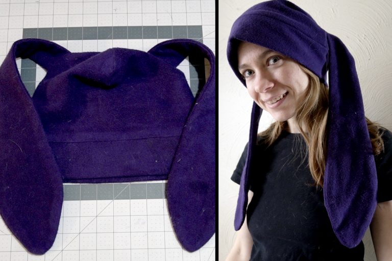 fleece bunny hat