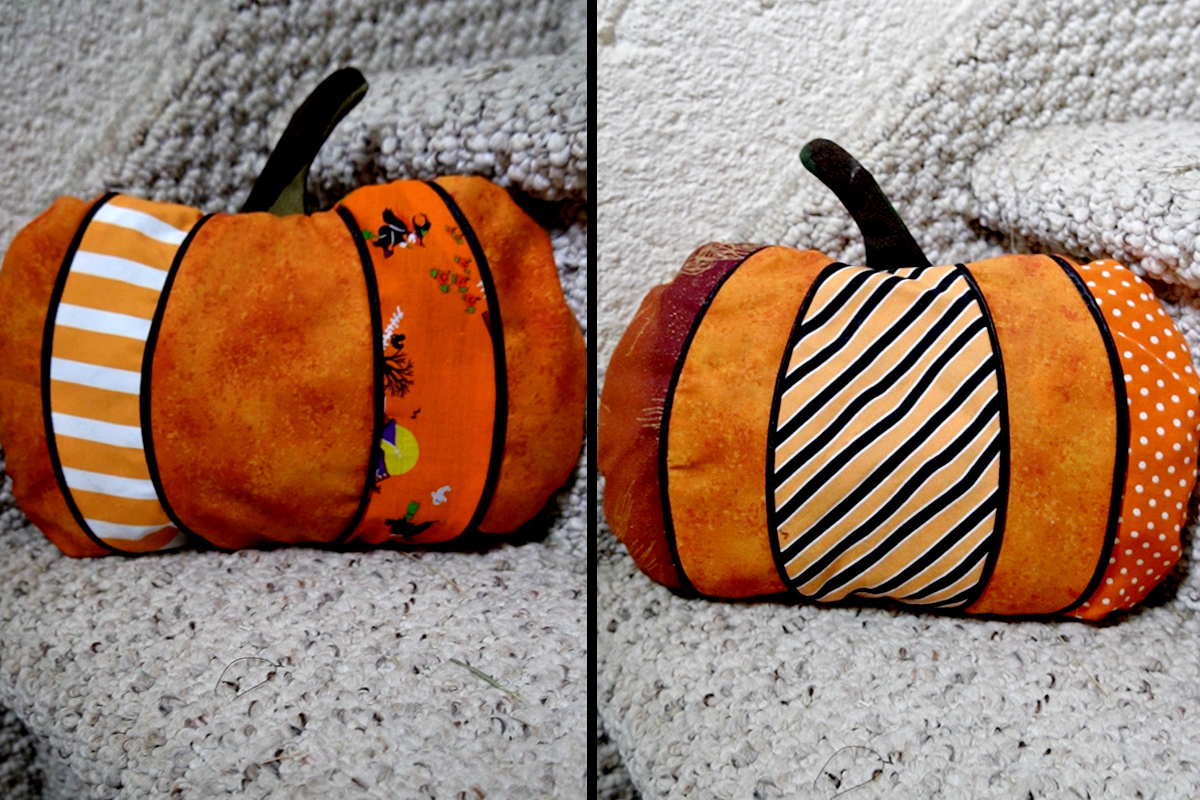 Tutorial Pumpkin Pillow with Free Pattern 