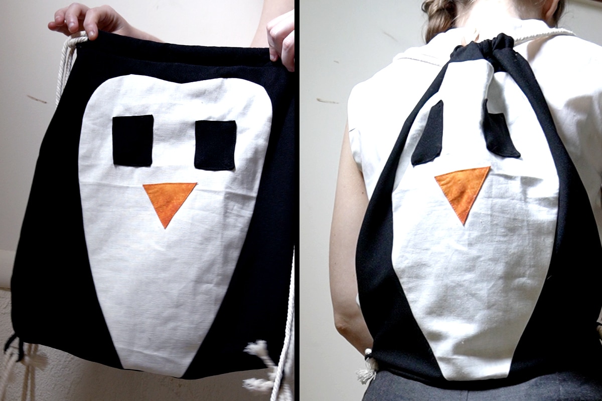 penguin tote bag