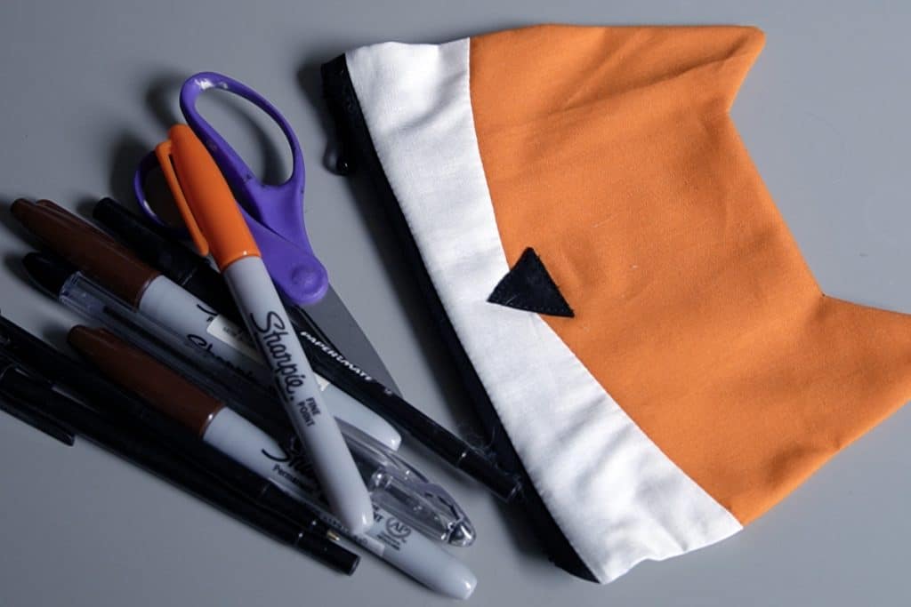 fox zipper pouch