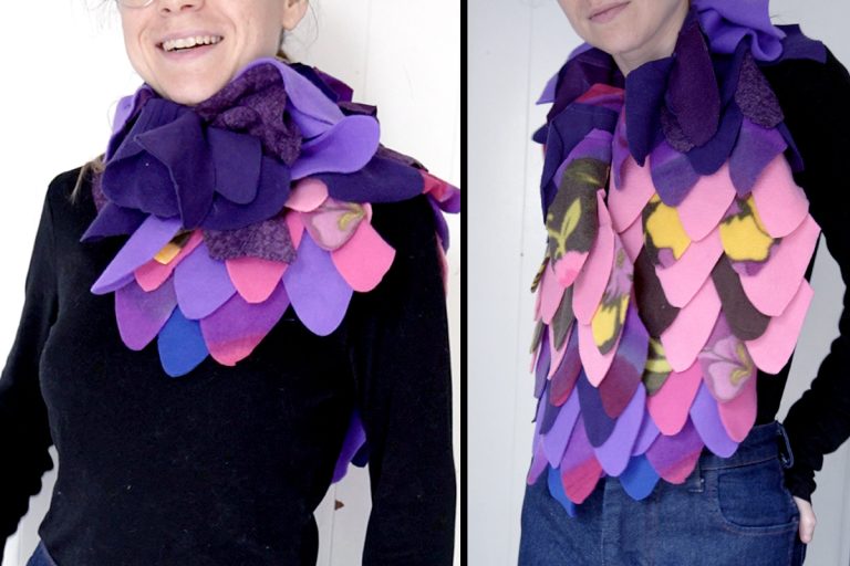 feather scarf