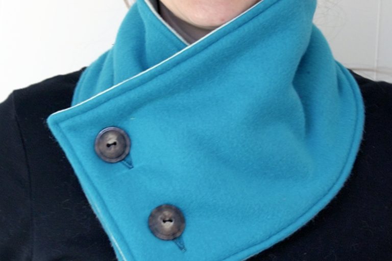 button cowl scarf